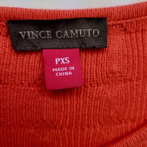 Vince Camuto Women's Sweater, Cotton/Viscose/Modal, Coral/Pink, Petite XS - Picture 10 of 11